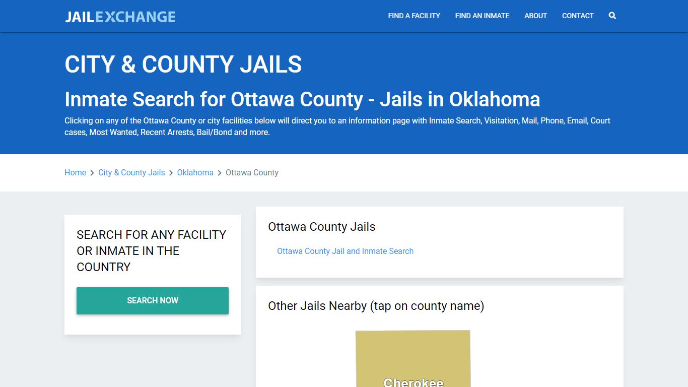 Inmate Search for Ottawa County | Jails in Oklahoma - Jail Exchange